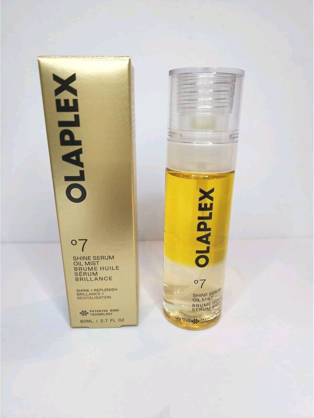 Olaplex No. 7 Shine Serum Oil Mist Patented Bond Technology Shine 2.7 fl oz